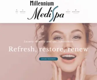 Millmedispa.com(Millennium MediSpa) Screenshot