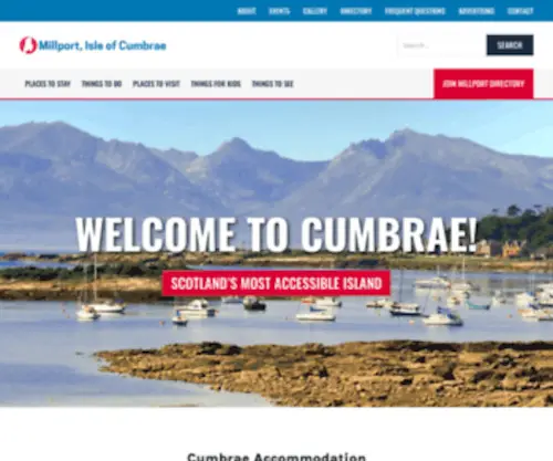 Millport.org(Isle of Cumbrae Tourist Association) Screenshot