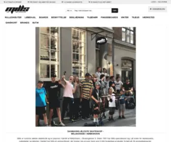 Mills.dk(Skateshop københavn) Screenshot