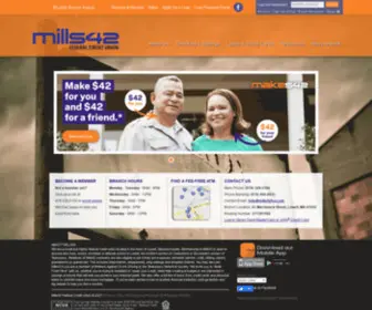 Mills42Fcu.com(Mills42 Federal Credit Union) Screenshot