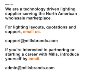 Millsbrands.com(Create an Ecommerce Website and Sell Online) Screenshot