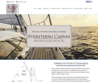 Millscanvas.com(Awnings, Custom Canvas & Cushions) Screenshot