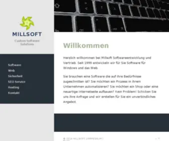 Millsoft.de(Softwareentwicklung und Vertrieb) Screenshot