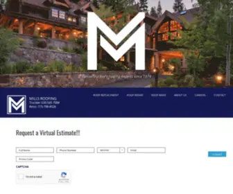 Millsroofinginc.com(Roofing Contractor in Reno) Screenshot