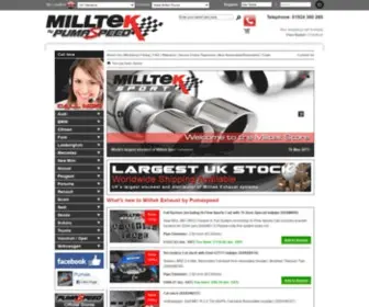 Milltekexhaust.co.uk(Milltek Exhaust by Pumaspeed) Screenshot