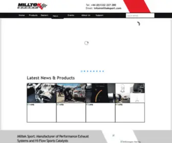 Milltekinnovation.com(Milltek Sport Performance Exhaust Systems) Screenshot