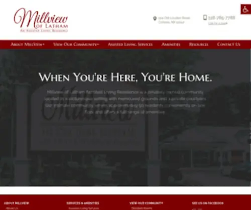 Millviewhomes.com(Mill View Assisted Living Residence) Screenshot