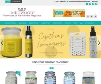 Millwoodcandles.com(Natural Organic Candles) Screenshot