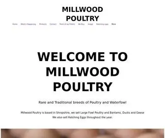 Millwoodpoultry.co.uk(Poultry Shropshire) Screenshot