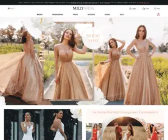 Millybridal.org(Dresses for Wedding) Screenshot