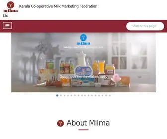 Milma.com(Milma|Home) Screenshot