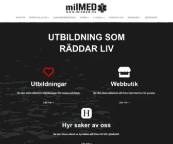 Milmed.nu(Utbildning som räddar liv) Screenshot