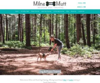 Milneandmuttdogtraining.co.uk(One to One puppy Training) Screenshot