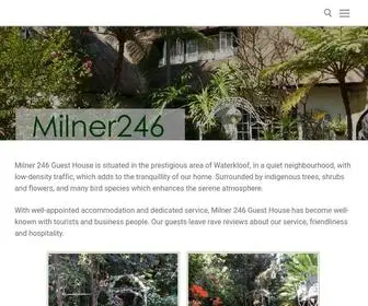 Milner246.co.za(Your home away from home) Screenshot