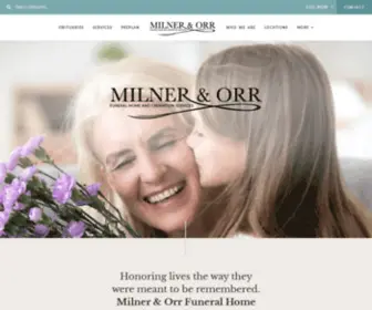 Milnerandorr.com(Paducah, Bardwell, Arlington & Wickliffe, KY Funeral Home & Cremation) Screenshot