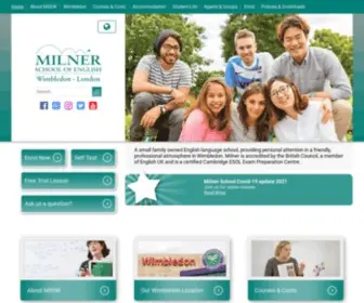 Milnerschool.co.uk(English Courses in London) Screenshot
