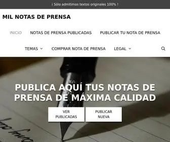 Milnotasdeprensa.com(Mil Notas de Prensa) Screenshot