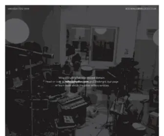 Miloco.co.uk(Recording Studios across London) Screenshot