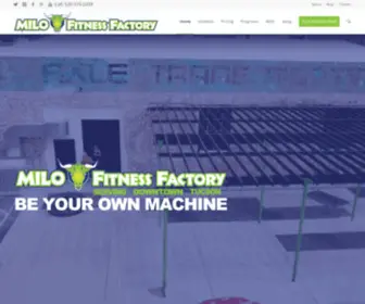 Milofitnessfactory.com(Milo Fitness Factory) Screenshot