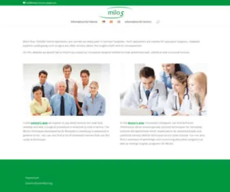 Milos-Hernia-Repair.com(MILOS) Screenshot