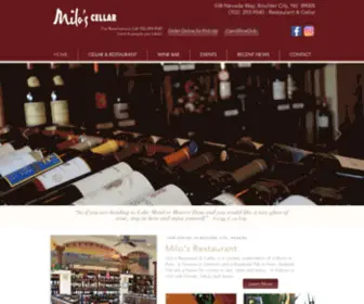 Milosbouldercity.com(Milo's Cellar) Screenshot