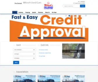 Miloschusedcars.com(Miloschusedcars) Screenshot