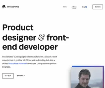 Milosjeremic.com(Milos Jeremic) Screenshot