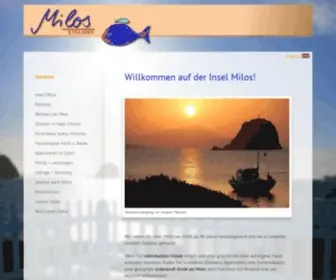 MilosMilos.de(Griechische Insel Milos) Screenshot