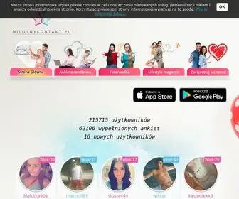 Milosnykontakt.pl(Najlepszy portal randkowy i randki przez internet) Screenshot
