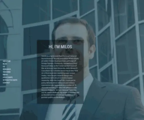 Milosp.info(Milos Popovic) Screenshot