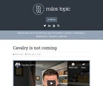 Milostopic.com(Milos Topic) Screenshot