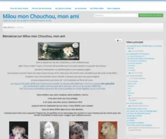 Milouchouchou.com(Milou mon Chouchou) Screenshot