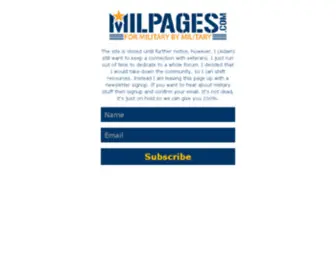 Milpages.com(Secretary of defense) Screenshot