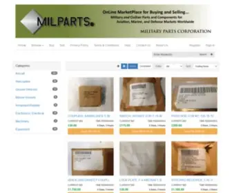 Milparts.com(Military Parts) Screenshot