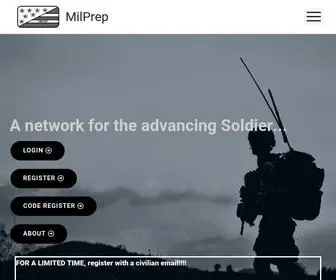 Milprep.com(Log In ‹ MilPrep) Screenshot