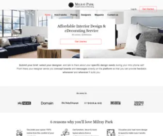 Milraypark.com.au(#1 Online Interior Design Service in Australia) Screenshot