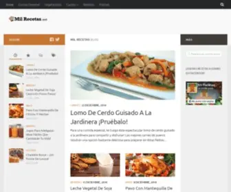 Milrecetas.net(Mil Recetas) Screenshot