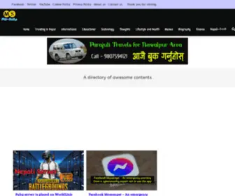 Milsally.com(A directory of awesome contents) Screenshot