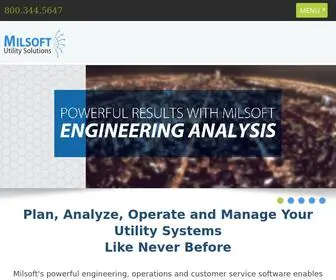 Milsoft.com(Utility Solutions) Screenshot