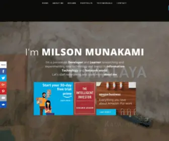 Milson.com.np(Milson Munakami "Milstein") Screenshot