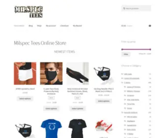 Milspectees.com(Milspec Tees) Screenshot