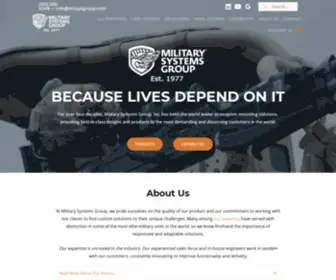 Milsysgroup.com(Military Systems Group) Screenshot