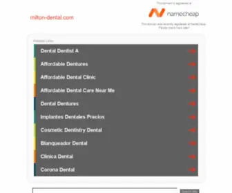 Milton-Dental.com(Milton Dental) Screenshot