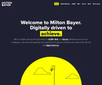 Miltonbayer.com(Digitally driven to deliver) Screenshot