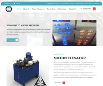 Miltonelevators.com(Milton Elevator Manufacturers) Screenshot