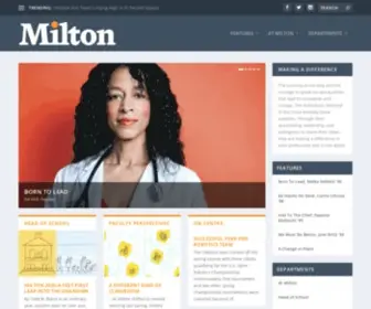 Miltonmagazine.org(Milton Magazine) Screenshot