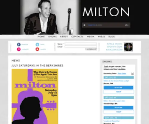 Miltonmusic.com(Milton Music) Screenshot