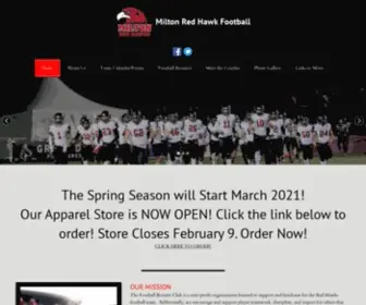 Miltonredhawkfootball.com(Milton Red Hawk Football) Screenshot