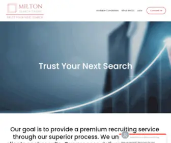 Miltonsearchgroup.com(Milton Search Group) Screenshot