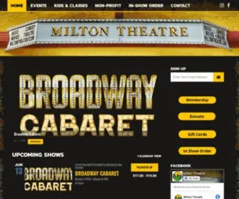 Miltontheatre.com(Milton Theatre) Screenshot